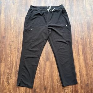 FIGS Women’s Black Yola Skinny Scrub Pants Hospital Nurse Medical Core- Size XXL